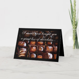 Boîte géante de chocolats Carte de Saint-Valentin