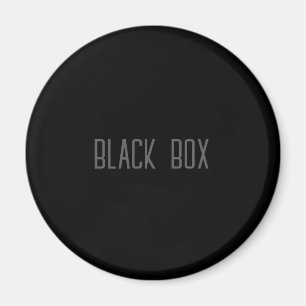 Boîte noire - Magnet typographique