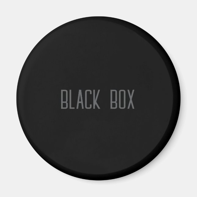 Boîte noire - Magnet typographique (Devant)