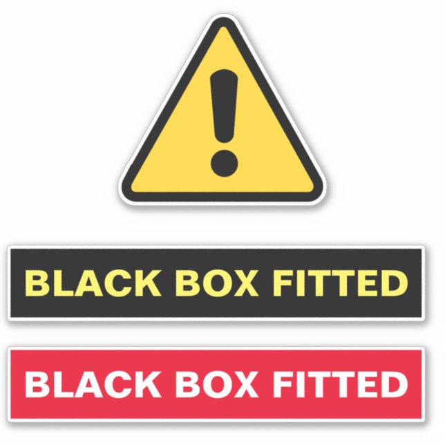 BOÎTE NOIRE STICKER FITTÉ (Devant)