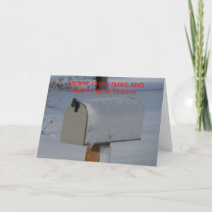 Boîte postale neige CARTE de Noël