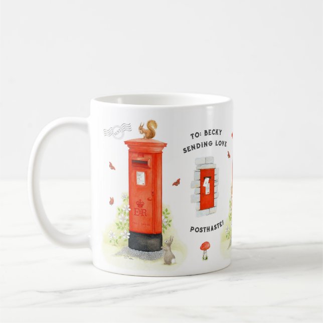 Boîte postale personnalisée Posthaste Mug (Gauche)