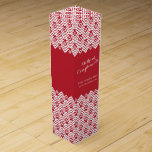 Boite Pour Bouteille De Vin Avec la boîte d'entreprise à vin rouge de<br><div class="desc">Remerciez les clients ou les clients avec cette boîte promotionnelle élogieuse d'entreprise blanche et rouge graphique simple. Le chevron et le point graphiques ont modelé la boîte graphique audacieuse de style, idéale pour que les amateurs de vin remplissent de votre choix de vin. Lit avec des compliments, puis vous pouvez...</div>