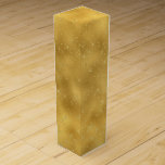 Boite Pour Bouteille De Vin Étincelles d'or<br><div class="desc">L'or miroite boîte à vin. Tape-à-l'oeil parfaits pour Noël,  le mariage ou l'anniversaire</div>