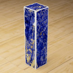 Boite Pour Bouteille De Vin Granit bleu, marbre bleu, pierre bleue<br><div class="desc">Belle motif en marbre blanc et bleu abstrait / granit.</div>