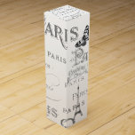 Boite Pour Bouteille De Vin Vintage Paris Thème Blanc Mariage Personnalisé<br><div class="desc">Thème Paris Mariage Party Vin Box prêt à être customisé à vos spécificités événementielles. Découvrez la gamme complète des produits correspondants dans ce set exclusif et plus encore ici... </div>