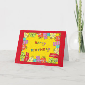 Boîtes-cadeau de joyeux anniversaire - carte de