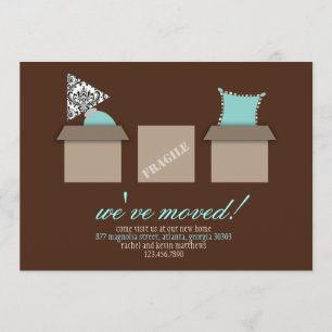 Boîtes de déplacement stylées Faire-part de déplac