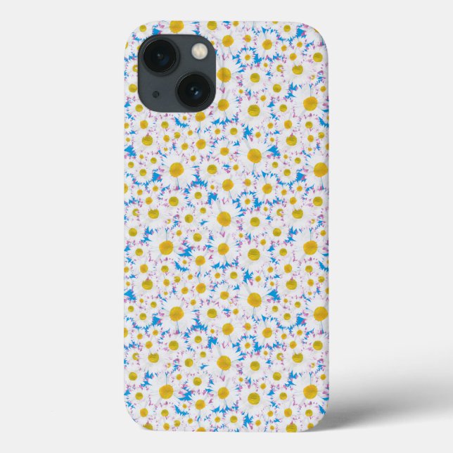 Boîtier Air iPad-Mate Coque : Ditzy White Daisies  (Verso)