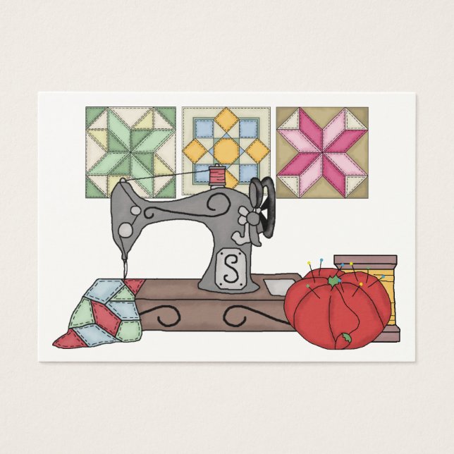 Boîtier cadeau à coudre / carte d'artisanat (Devant)