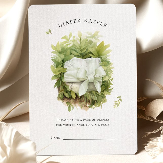 Boîtier de Baby shower vert de rabat (Créateur téléchargé)