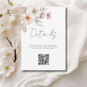 Boîtier de détail du Mariage de code QR flou rose