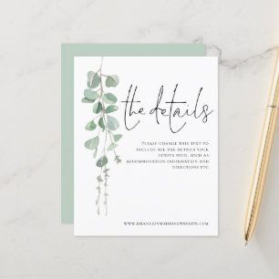 Boîtier détail Mariage Eucalyptus Budget