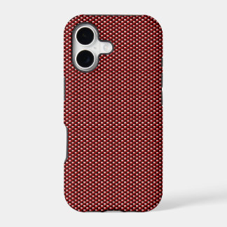 Boîtier en fibre de carbone pour iPhone 5 (rouge f