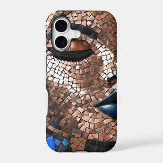 Boîtier iPhone / iPad Femme Bleu Cuivre Mosaïque