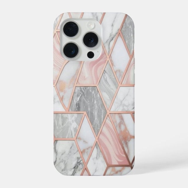 Boîtier iPhone Marbre Coque iPhone 15 Pro Max (Verso)