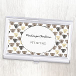 Boîtier Pour Cartes De Visite Aquarelle Chien assis<br><div class="desc">Petite amusante aquarelle peinte main Labrador Retriever chiens. Idéal pour les promeneurs de chiens,  les toiletteurs de chiens,  les gardiens de chiens et plus encore. Veuillez noter que vous achetez le produit,  pas les droits sur le design. Art original de Nic Squirrell.</div>