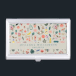 Boîtier Pour Cartes De Visite Beauté botanique Nature florale Moderne Personnali<br><div class="desc">Beauté botanique Floral Nature Motif Marque moderne Custom Business Card Case</div>