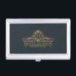 Boîtier Pour Cartes De Visite Branding Hotel de luxe<br><div class="desc">Conception luxueuse pour les hôtels et les hôtels. Élégant et moderne. Matching products can be found in Luxury Hotel Branding Collection. You are welcome to visit my store for more beautiful products.</div>