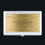 Boîtier Pour Cartes De Visite Bus de bureau en acier inoxydable métal moderne mé<br><div class="desc">Image simple et élégante d'un arrière - plan métallique en faux or,  en acier inoxydable look modèle carte de visite. Il s'agit d'une image et non d'une véritable finition métallique ou métallique.</div>