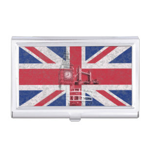 Boîtier Pour Cartes De Visite Drapeau et symboles de la Grande-Bretagne ID154