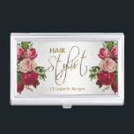 Boîtier Pour Cartes De Visite Liste de cheveux dans une Parties scintillant blan<br><div class="desc">Titulaire de carte d'affaires prêt à vous personnaliser. Des Cartes de visite correspondants sont disponibles. ⭐ Ce Produit est 100% Personnalisable. Les graphiques et le texte peuvent être supprimés, déplacés, redimensionnés, changés autour, tournés, etc... ⭐ 99% de mes designs dans mon magasin sont faits en couches. Cela vous permet de...</div>