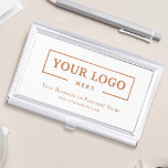 Boîtier Pour Cartes De Visite Logo d'entreprise personnalisé Marqué Or d'entrepr<br><div class="desc">Créez votre porte-carte de visite professionnel personnalisé avec le logo de votre entreprise et le texte personnalisé. Les supports de carte de visite personnalisés sont des cadeaux d'entreprise pratiques pour les cadres et les employés, et ils ajoutent une touche professionnelle et une valeur promotionnelle à la présentation de vos cartes...</div>