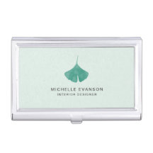 Logo minimaliste Mint Green Ginkgo Leaf
