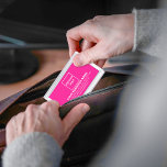 Boîtier Pour Cartes De Visite Marque d'affaires rose sur le boîtier de carte d'a<br><div class="desc">Marque d'affaires rose sur coque carte de visite personnalisable. Customisez-le en téléchargeant votre logo d'entreprise et en tapant le nom, l'adresse, le numéro de téléphone, le courriel et le site Web ou la page de médias sociaux de votre entreprise. Customisez-le pour annoncer votre entreprise ou pour promouvoir votre marque auprès...</div>
