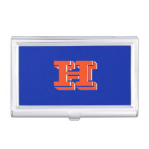 Monogramme de diplômé de l'école Bleue et Orange
