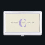 Boîtier Pour Cartes De Visite Monogramme personnalisé minimaliste initial élégan<br><div class="desc">Gardez vos cartes de visite organisés en style avec ce porte-carte de visite monogramme personnalisé. Doté d'un design minimaliste et d'une typographie originale et élégante, ce coque élégant est parfait pour les professionnels, les entrepreneurs et les propriétaires d'entreprises. Un accessoire sophistiqué et pratique pour les événements de réseautage, les réunions...</div>