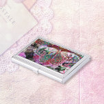 Boîtier Pour Cartes De Visite Papillon de l'aube montante<br><div class="desc">Art original. coque de carte. Fabriqué en métal de haute qualité "Rising Dawn" papillon a été l'une de mes pièces sélectionnées pour le '10e Annual Collage Digital et Mixed Media International en ligne Juried Art Exhibitions' 2008,  il ya de nombreuses années.</div>