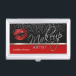 Boîtier Pour Cartes De Visite Parties scintillant rouge et argent 💋 lèvres<br><div class="desc">Titulaires de cartes professionnelles. Parties scintillant rouge et argent élégant lèvres sur un arrière - plan noir et rouge. (Pour les produits et les designs correspondants, tapez dans Mot-clé : PARTIES SCINTILLANT LIPS ) ⭐ Ce Produit est 100% Personnalisable. Les graphiques et / ou le texte peuvent être ajoutés, supprimés,...</div>