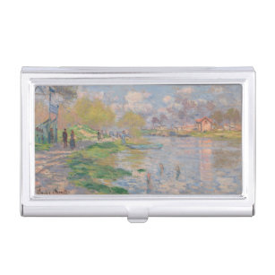 Boîtier Pour Cartes De Visite Printemps sur la Seine par Monet Impressionniste