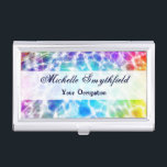 Boîtier Pour Cartes De Visite Tiedye Hippie Wavy Rainbow Effet<br><div class="desc">Ce design super présente un arc-en-ciel rétro tourbillonnant et lumineux dans un motif abstrait teint en cravate qui ressemble à un courant d'eau coloré ou se répand dans un bassin. C'est un design amusant et rétro pour les hippies amateurs de paix / bohèmes qui aiment les années 60 et la...</div>