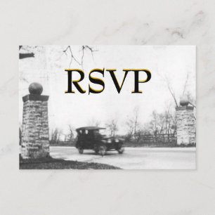 Boîtier RSVP des années folles avec enveloppe