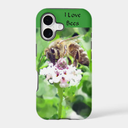Boîtier téléphonique - Abeille de miel en fleurs