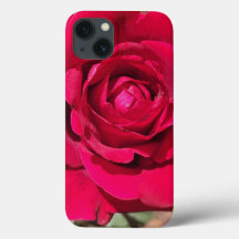 Boîtier téléphonique Coque Rose Rouge