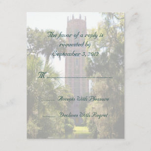 Bok Tower Wedding RSVP Personnalisé