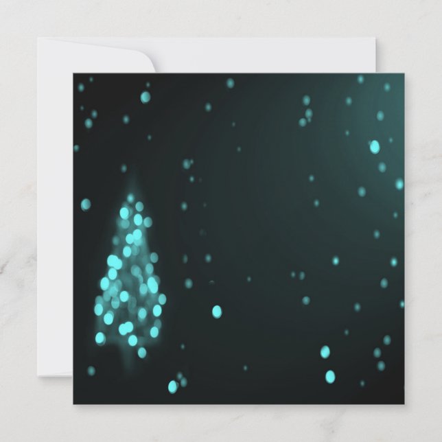 Bokeh Christmas Tree Arrière - plan - Turquoise (Devant)