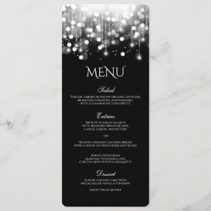 Bokeh Lights Menu noir et blanc