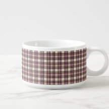 Carreaux Tartan Vintage prune pourpre & crème