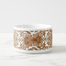 Mandala Floral Intriqué Tons Marrons Art