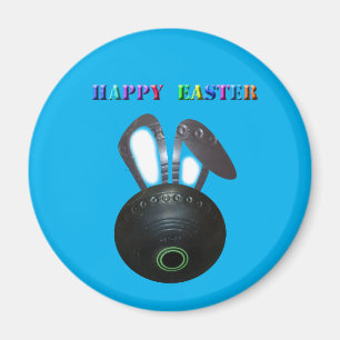 Bol de pelouse Lapin de Pâques, Aimant de réfrigér