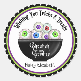 Bol d'yeux Halloween Stickers de traitement d'Hall