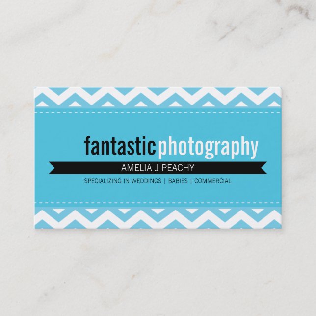 BOLD CARTE DE VISITE :: simple chevron moderne 5 (Devant)