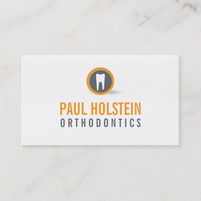 BOLD DENTIST CARTE DE VISITE :: logo de dent moder (Devant)
