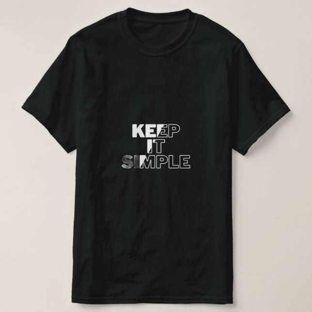 "Bold & élégant | T-shirt noir (Design devant)