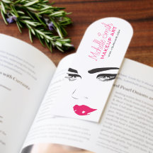 Bold Minimalist Pink Black Modern Makeup Artist QR