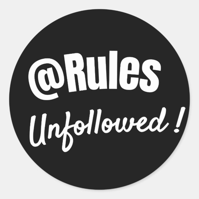 Bold Minimalist Rebellious Quote sticker  (Devant)